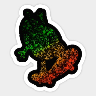 GreenSkinMango g’mangos SkaterSplat Sticker